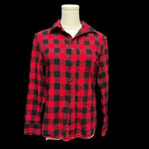 Red/Black Buffalo Plaid Flannel Shirt